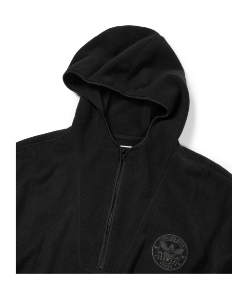 United FLEECE HOOD ANORAK (чёрный)