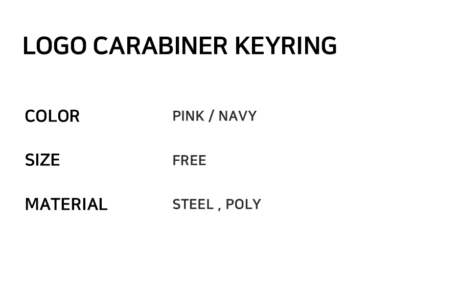 LOGO CARABINER KEYRING - 2 COLORS 