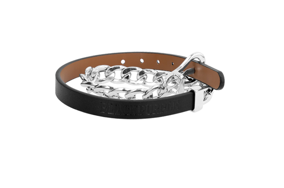 【BLACKPURPLE】25SS★ Eryx Chain Real Leather Bracelet MUSINSA | BLACK PURPLE Eryx Chain Real Leather Bracelet