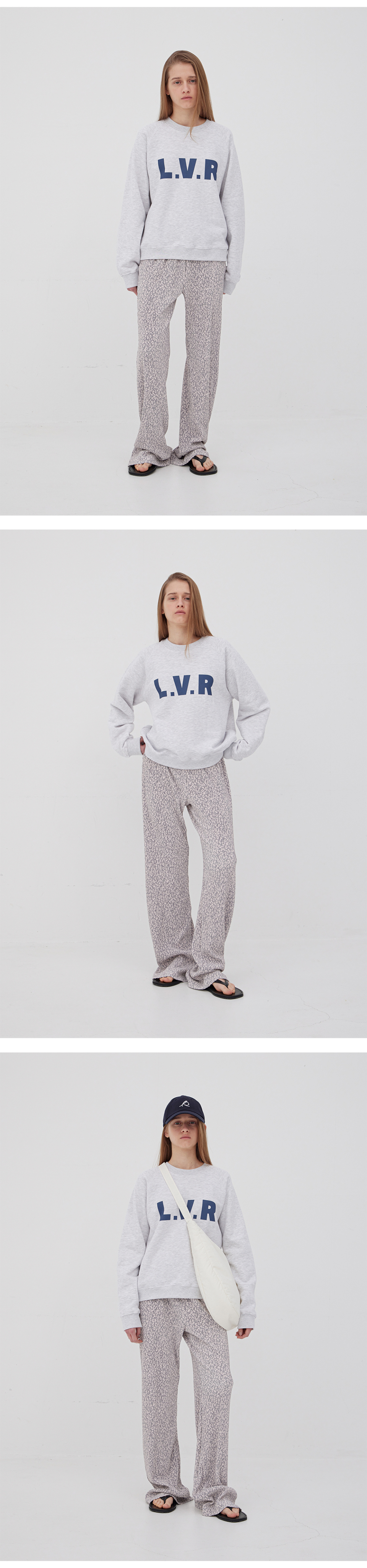 MUSINSA公式 | LEVAR Faint Leopard Layered Pants - Faint Pink