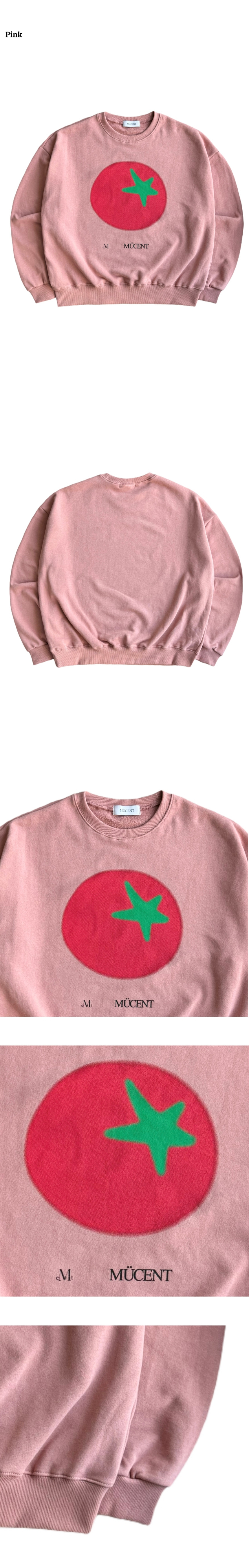 ★MUCENT★ Tomato Print Signature Man-to-Man Unisex 3 Colors MUSINSA | MUCENT Tomato Print Signature Man-to-Man Unisex (3