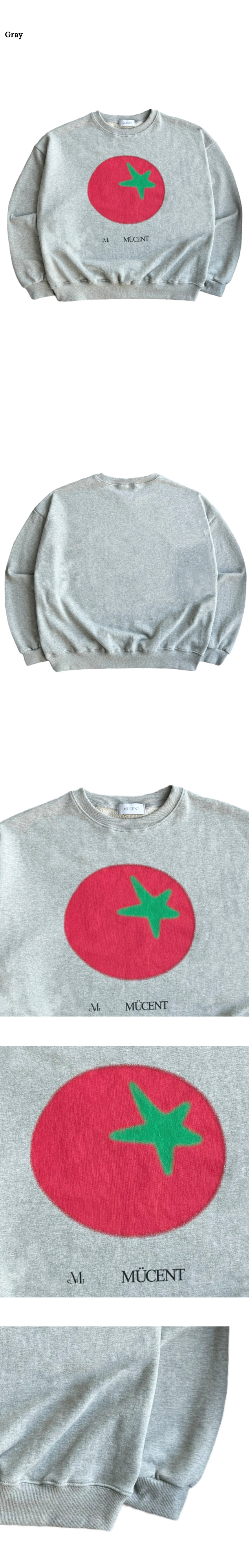 ★MUCENT★ Tomato Print Signature Man-to-Man Unisex 3 Colors MUSINSA | MUCENT Tomato Print Signature Man-to-Man Unisex (3