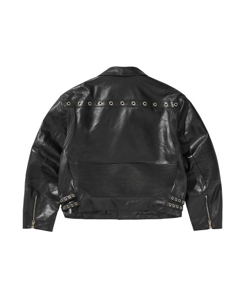 Wide LEATHER RIDER куртка