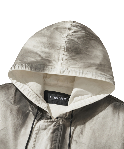 Hooded ZIPPER COAT / белый