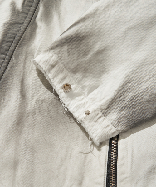 Hooded ZIPPER COAT / белый