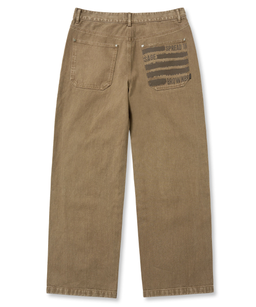 Double KNEE BALLON брюки - BEIGE