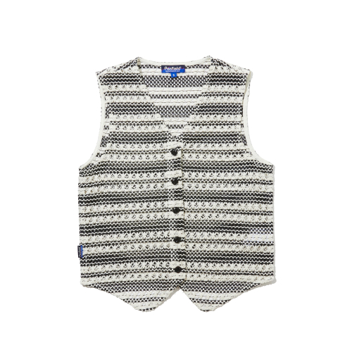 Crochet двухцветный летний жилет Black_FR2KV02U