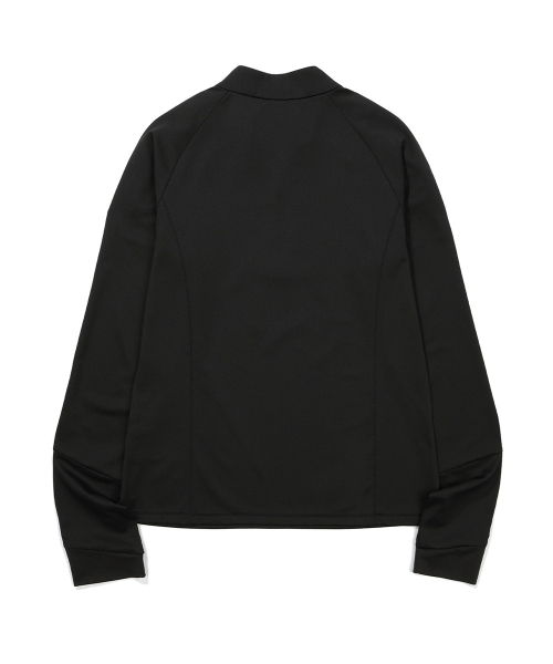 W) GABBRO полузамок лонгслив Black