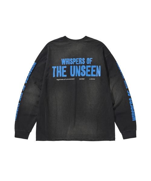 WHISPERS OF THE UNSEEN LONG SLEEVE TEE / BLACK
