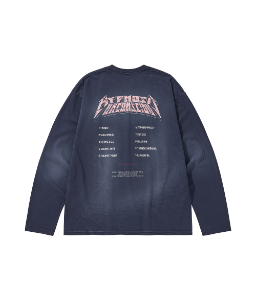 WASHED LONG SLEEVE TEE / FUTURE DUSK
