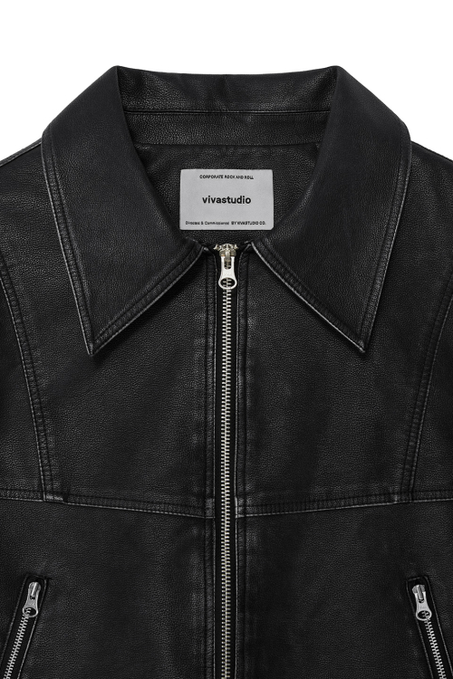 WOMAN BARRIO SINGLE RIDER JACKET [BLACK]
