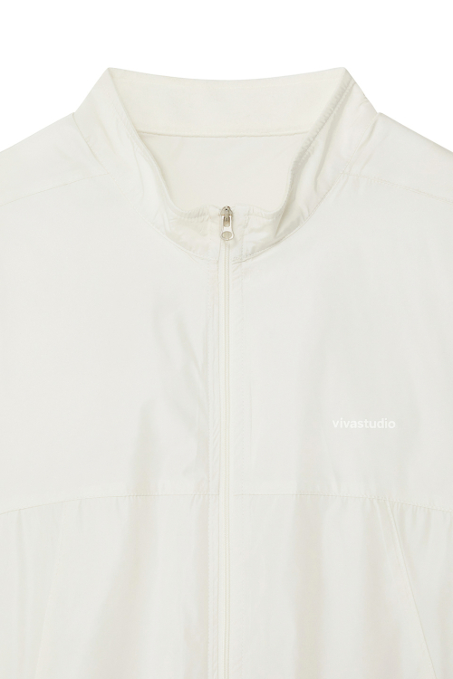 WOMAN STITCH WIND JACKET [CREAM]