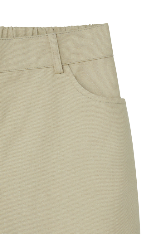 WOMAN SKIRT DOUBLE PANTS [BEIGE]