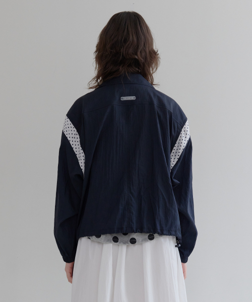 Dotted Blouson Jumper (Navy)
