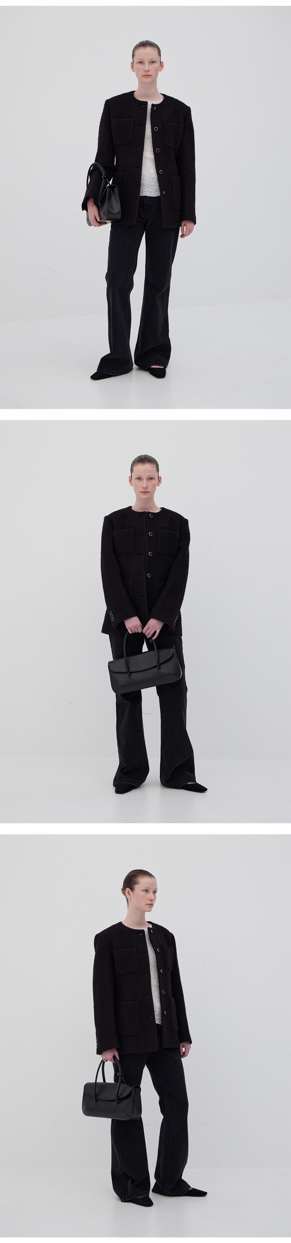 LEVAR ♥ Relaxed Boots Cut Denim /追跡付 MUSINSA | LEVAR Relaxed Boots Cut Denim - Black