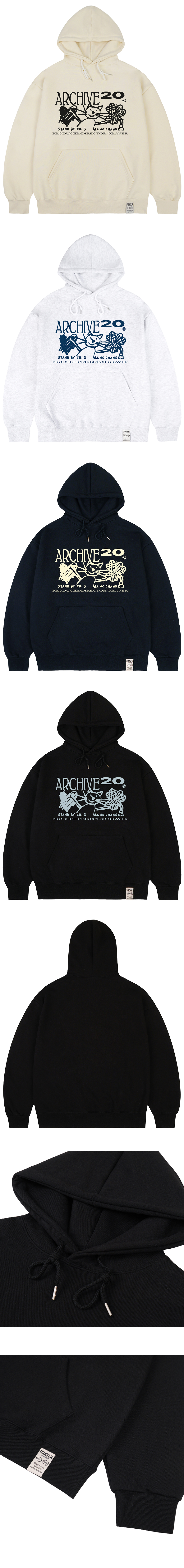 MUSINSA | GRAVER [UNISEX]ARCHIVE20 hoodie_4color