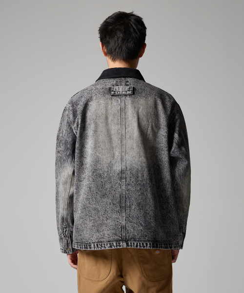 Джинсовая куртка утилити Light Gray Denim