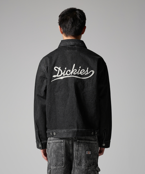 Джинсовка с волнистым логотипом Black Denim