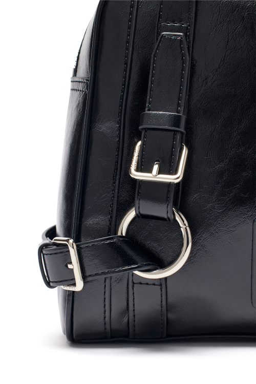 MUSINSA公式 | MATIN KIM BIKER DETAIL SQUARE SHOULDER BAG IN BLACK
