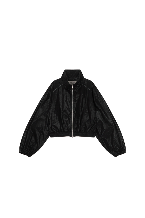 MUSINSA公式 | MATIN KIM MATIN COATING CROP BLOUSON IN BLACK