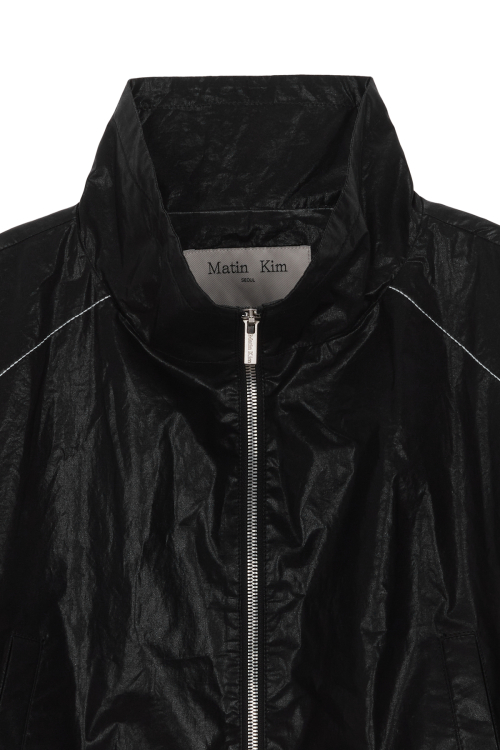 ジャケット・アウター Matin Kim COATING CROP BLOUSON IN BLACK MUSINSA公式 | MATIN KIM MATIN COATING CROP BLOUSON IN BLACK