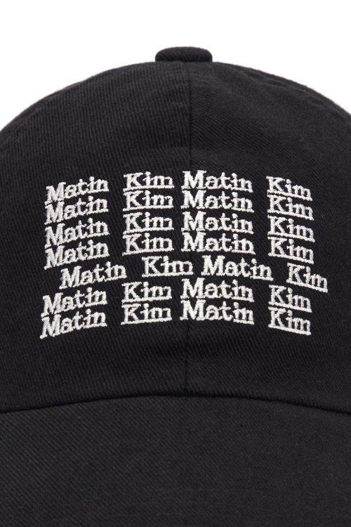 帽子 MATIN KIM LETTERING WASHED BALL CAP MUSINSA公式 | MATIN KIM LETTERING WASHED BALL CAP IN BLACK