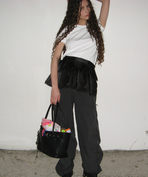 belted boat bag (black)