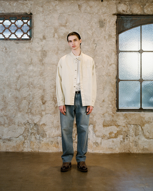 5P WIDE DENIM PANTS (FADED BLUE)