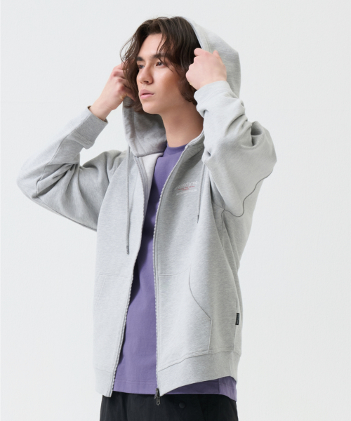 Мужской худи на молнии C100 semi-overfit (3COLOR) [LRARCUZ101P]