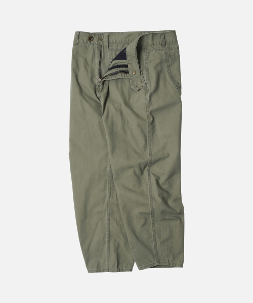 CANVAS FRENCH WORK PANTS _ OLIVE