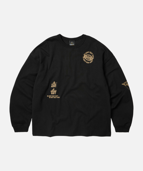 ARMY-NAVY GAME L/S TEE _ BLACK