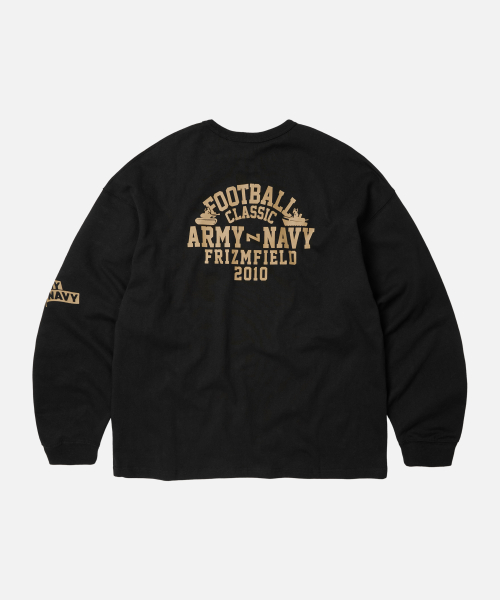 ARMY-NAVY GAME L/S TEE _ BLACK