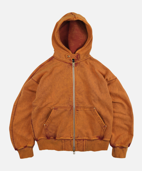 VINTAGE DYEING HOOD ZIP UP PARKA _ SUNSET