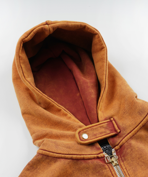 VINTAGE DYEING HOOD ZIP UP PARKA _ SUNSET