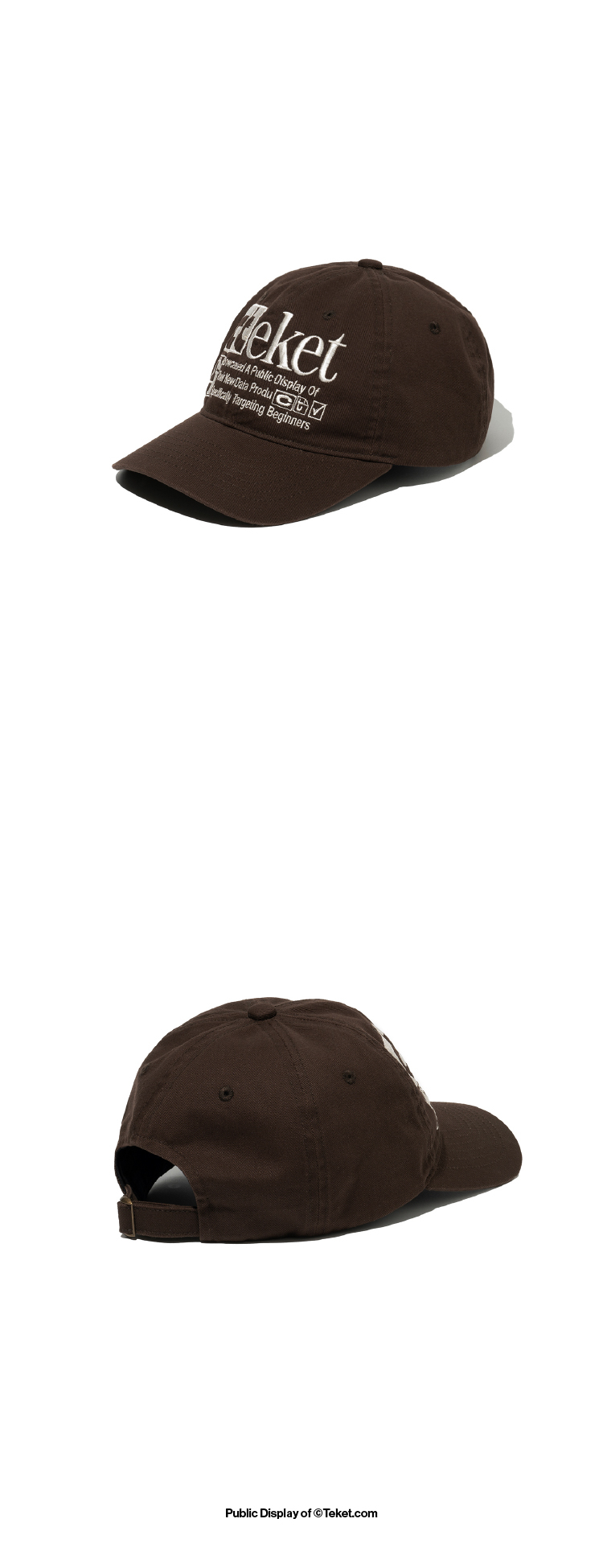 【TEKET】PLAN CAP (BROWN) Plan Cap Brown - teket