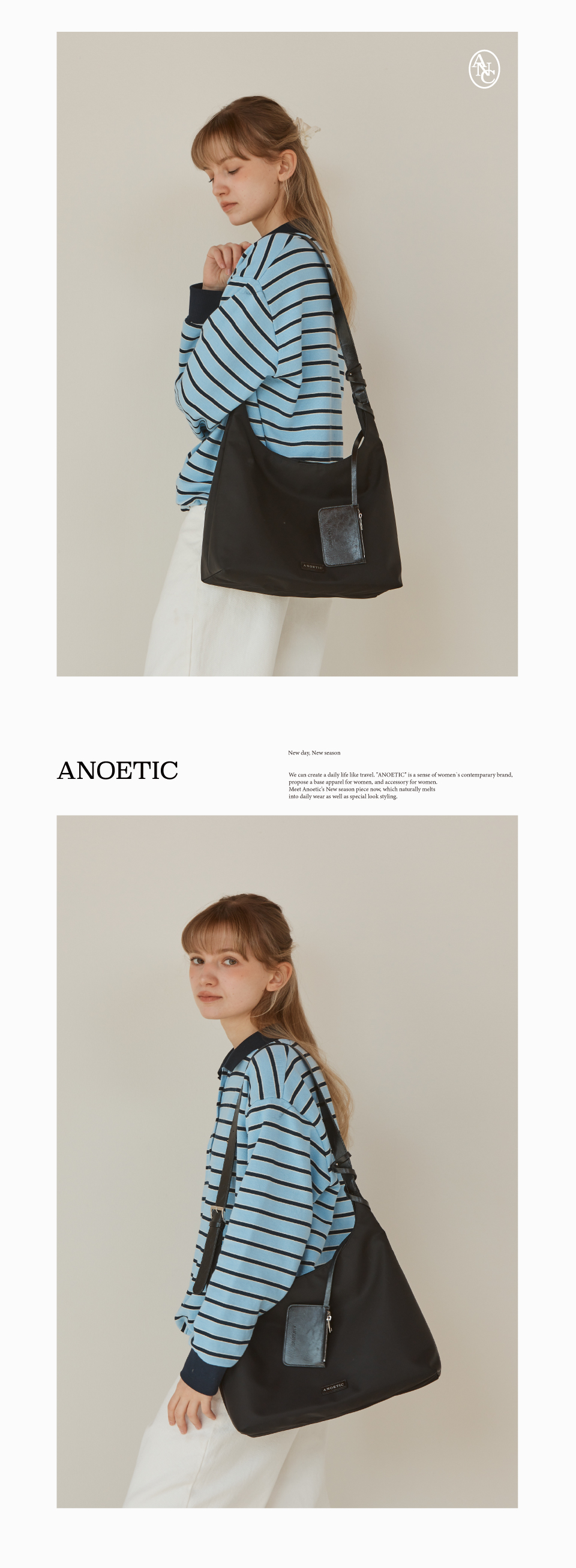 ◆ANOETIC◆ ANC CLASSIC HOBO BAG & CARD WALLET SET_BROWN MUSINSA | ANOETIC ANC SUEDE HOBO BAG & CARD WALLET SET_BROWN