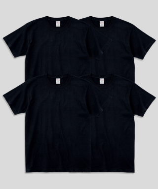 PRINTSTAR フリントスター 14数 7.4oz ヘビーウェイト ラウンドオーバーフィット 無地 半袖Tシャツ 4パック 画像 4