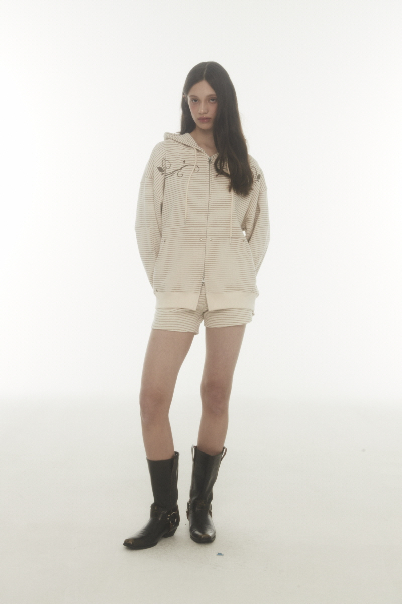 fl hood zip up (beige) 상세 이미지 1