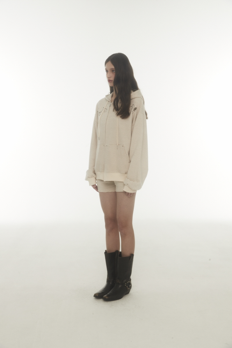 fl hood zip up (beige) 상세 이미지 5
