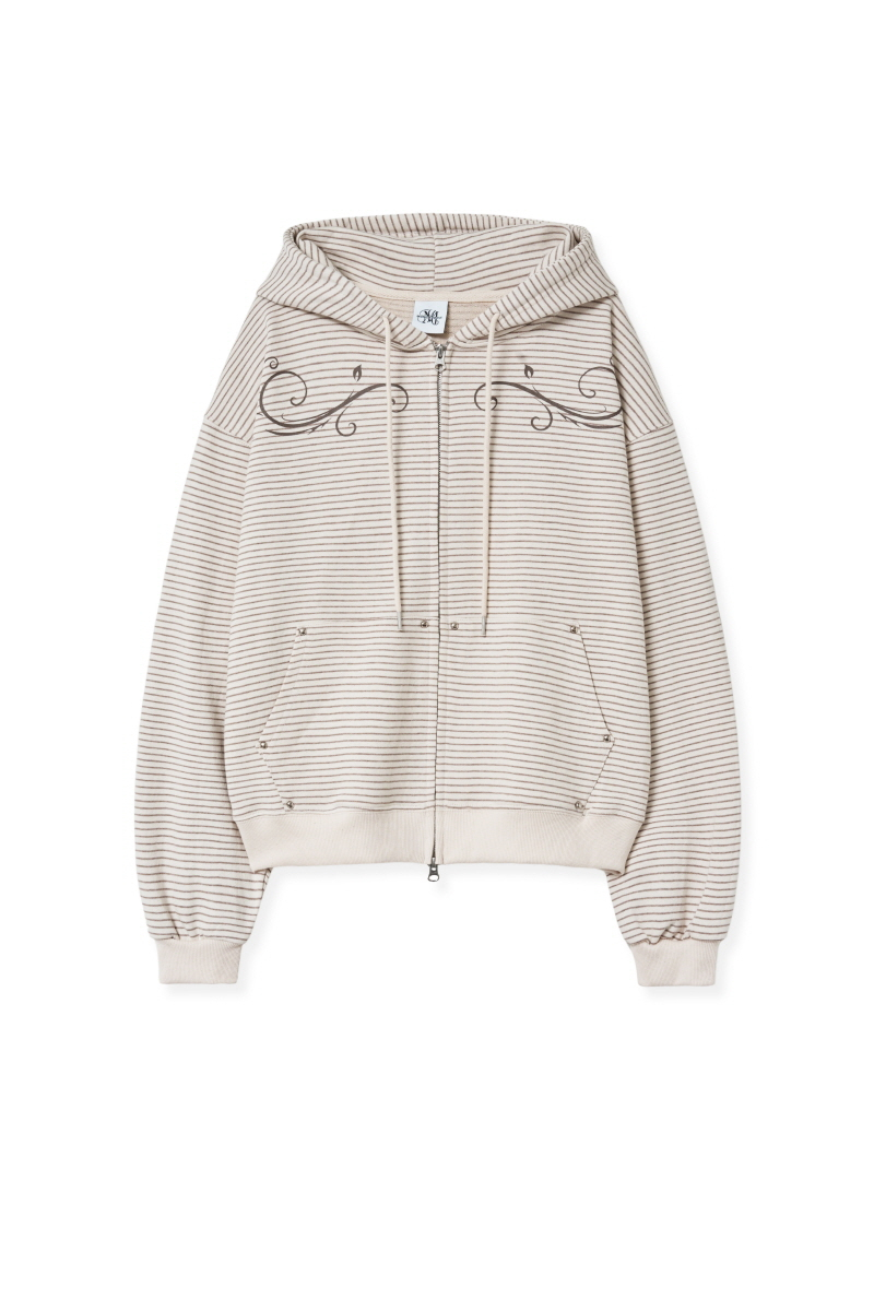 fl hood zip up (beige) 상세 이미지 7