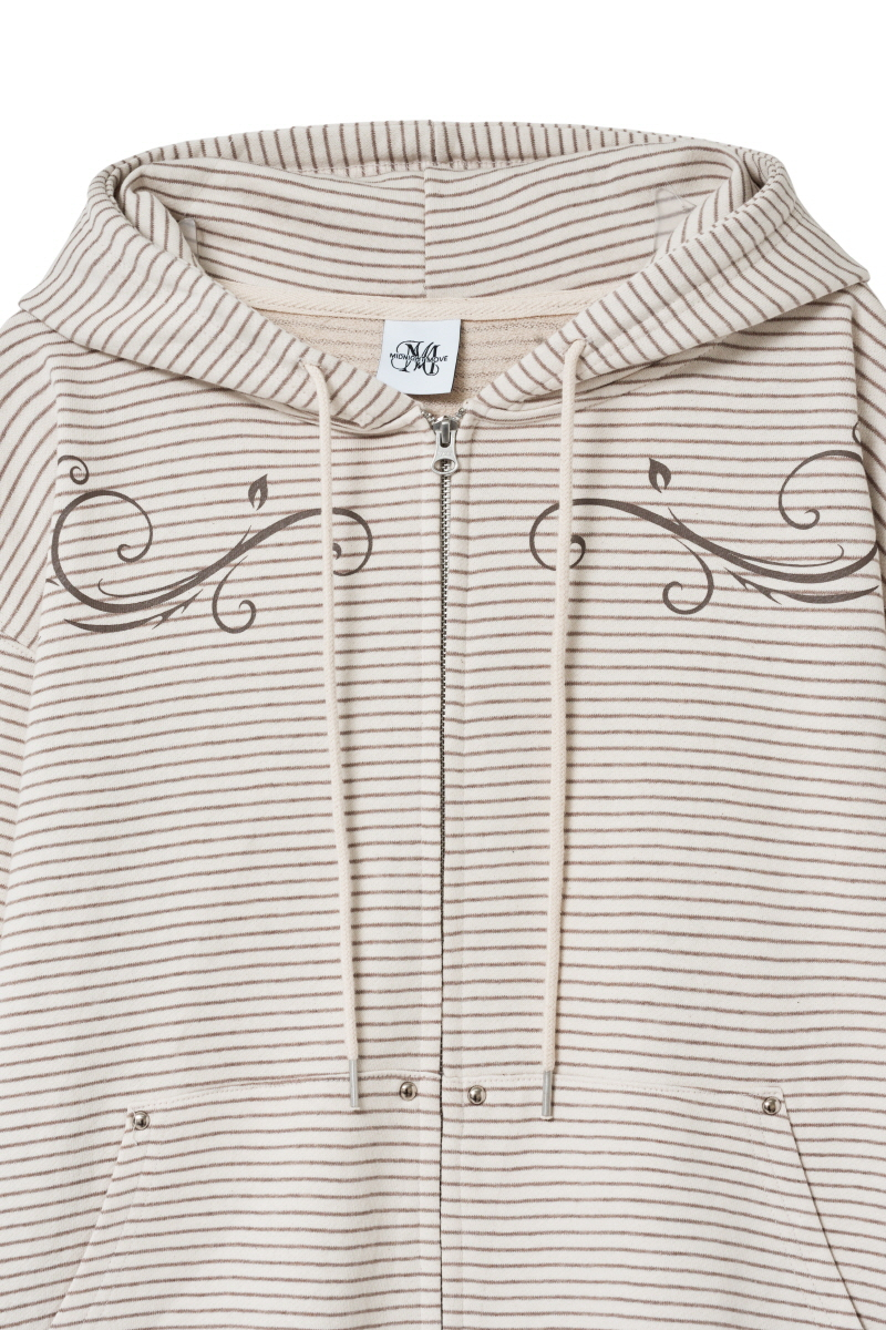 fl hood zip up (beige) 상세 이미지 8