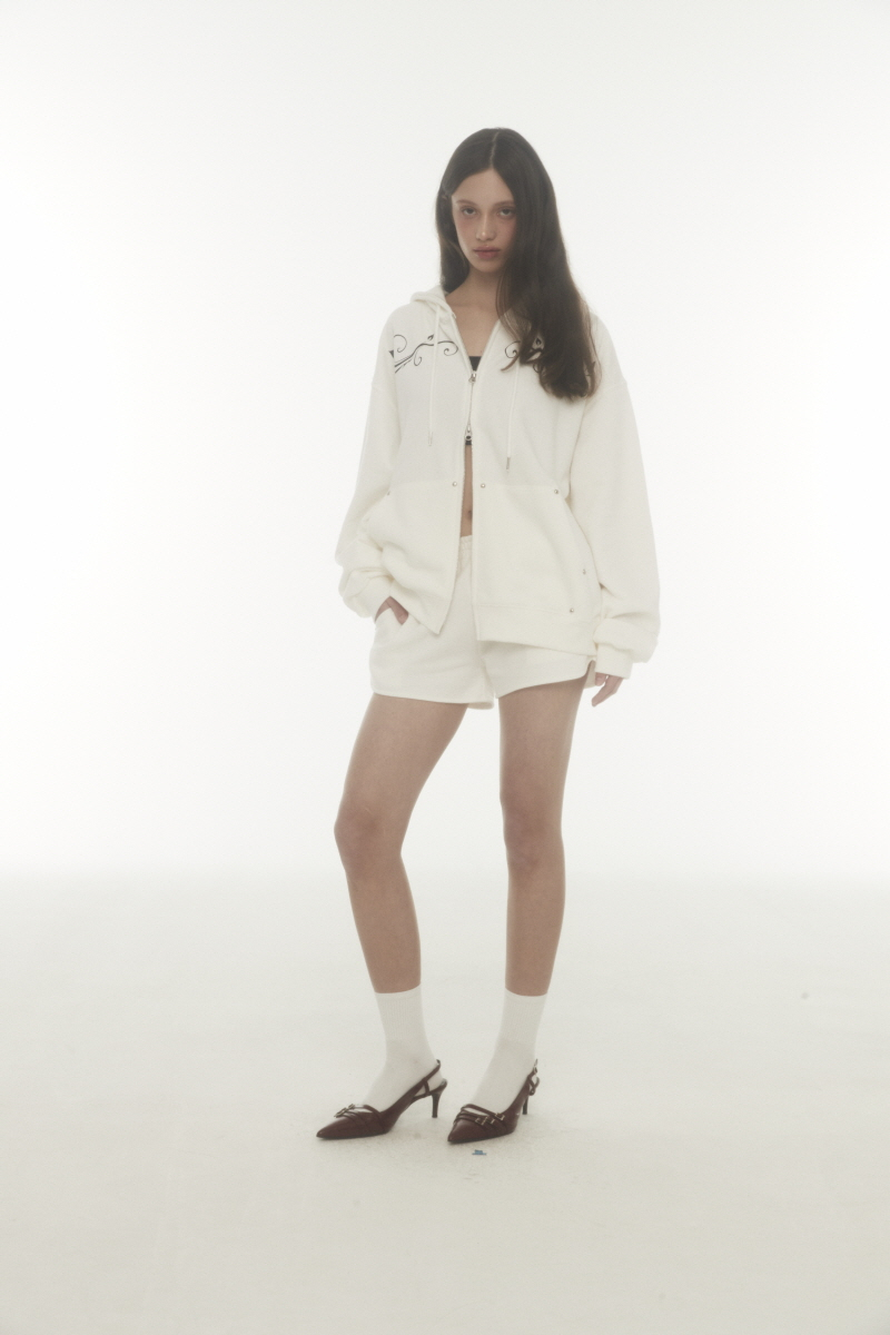 【MIDNIGHT MOVE】 fl hood zip up / 追跡付 MUSINSA公式 | MIDNIGHT MOVE fl hood zip up (white)
