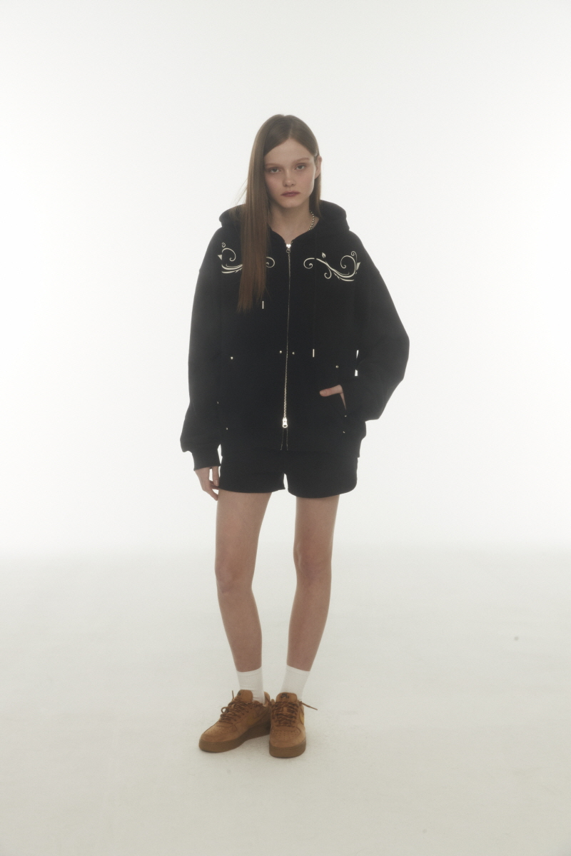 fl hood zip up (black) 상세 이미지 2
