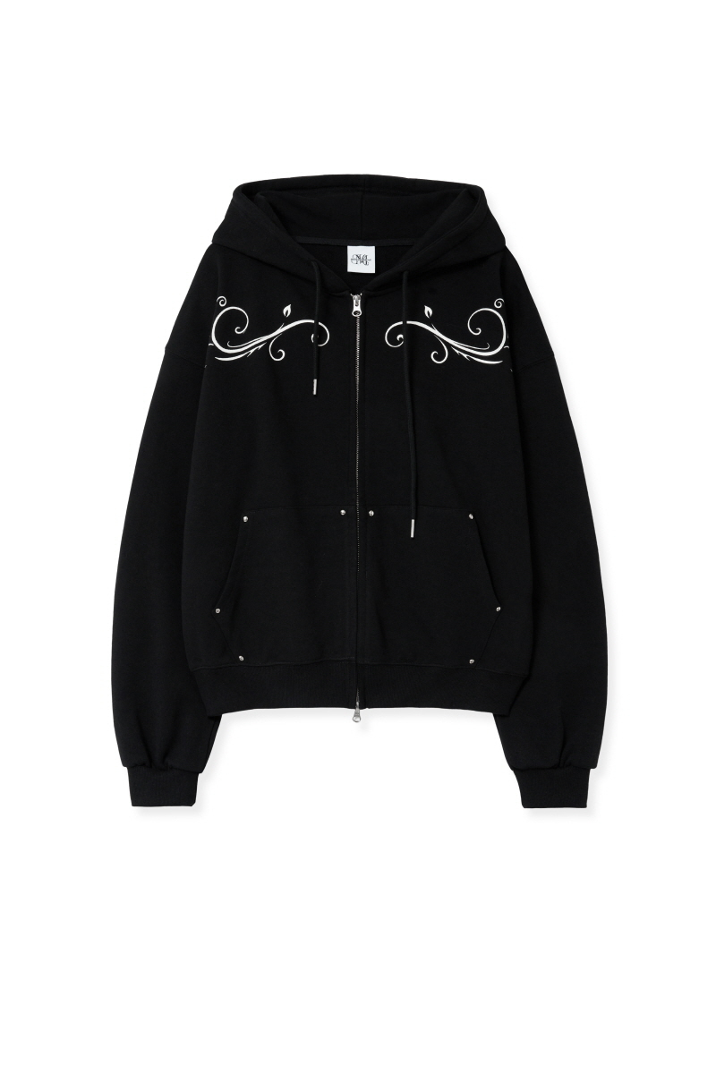fl hood zip up (black) 상세 이미지 7