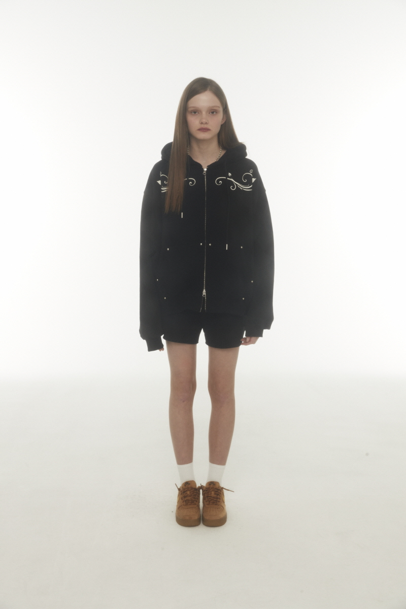 fl hood zip up (black) 상세 이미지 4