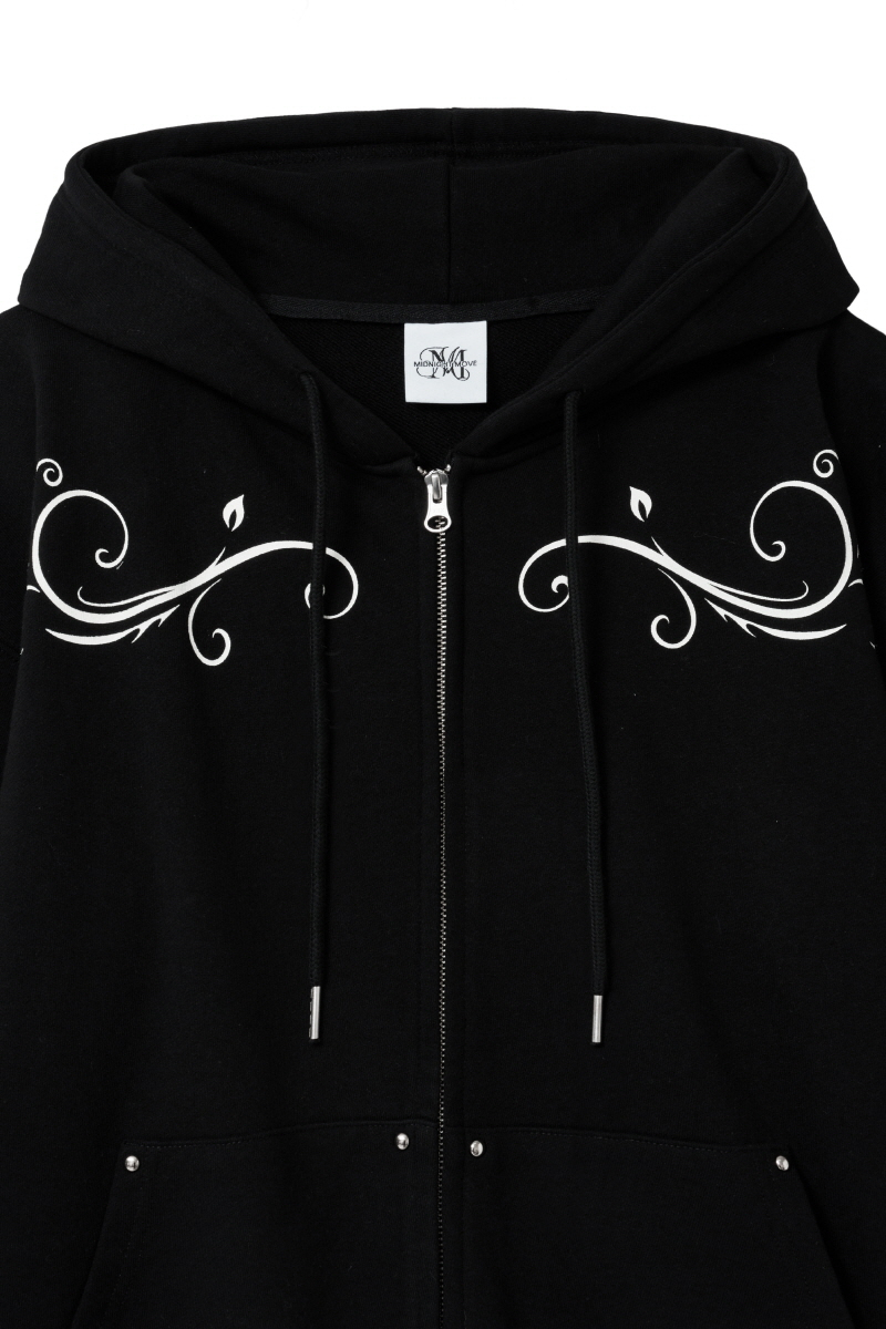 fl hood zip up (black) 상세 이미지 8