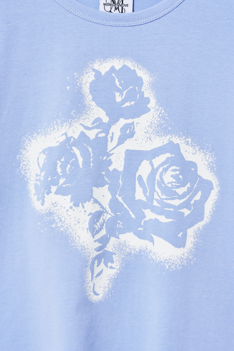 MUSINSA | MIDNIGHT MOVE fl crop t (sky blue)