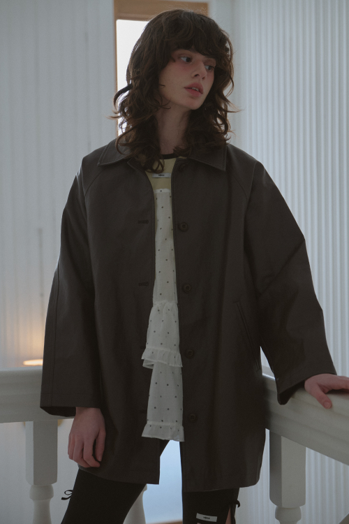 RAGLAN LEATHER JACKET_BROWN