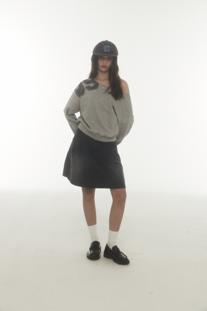 MUSINSA公式 | MIDNIGHT MOVE pleats skirt (black)