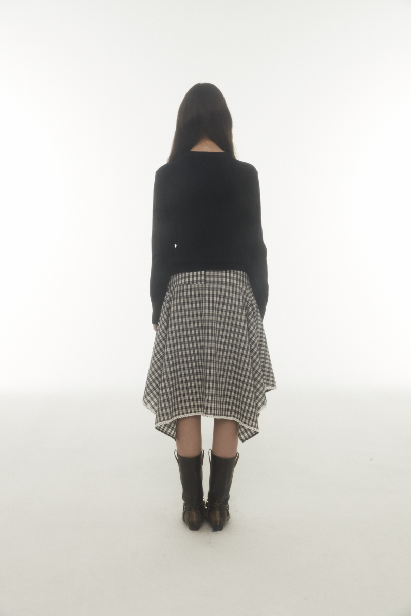 MUSINSA | MIDNIGHT MOVE ch strap skirt (black)